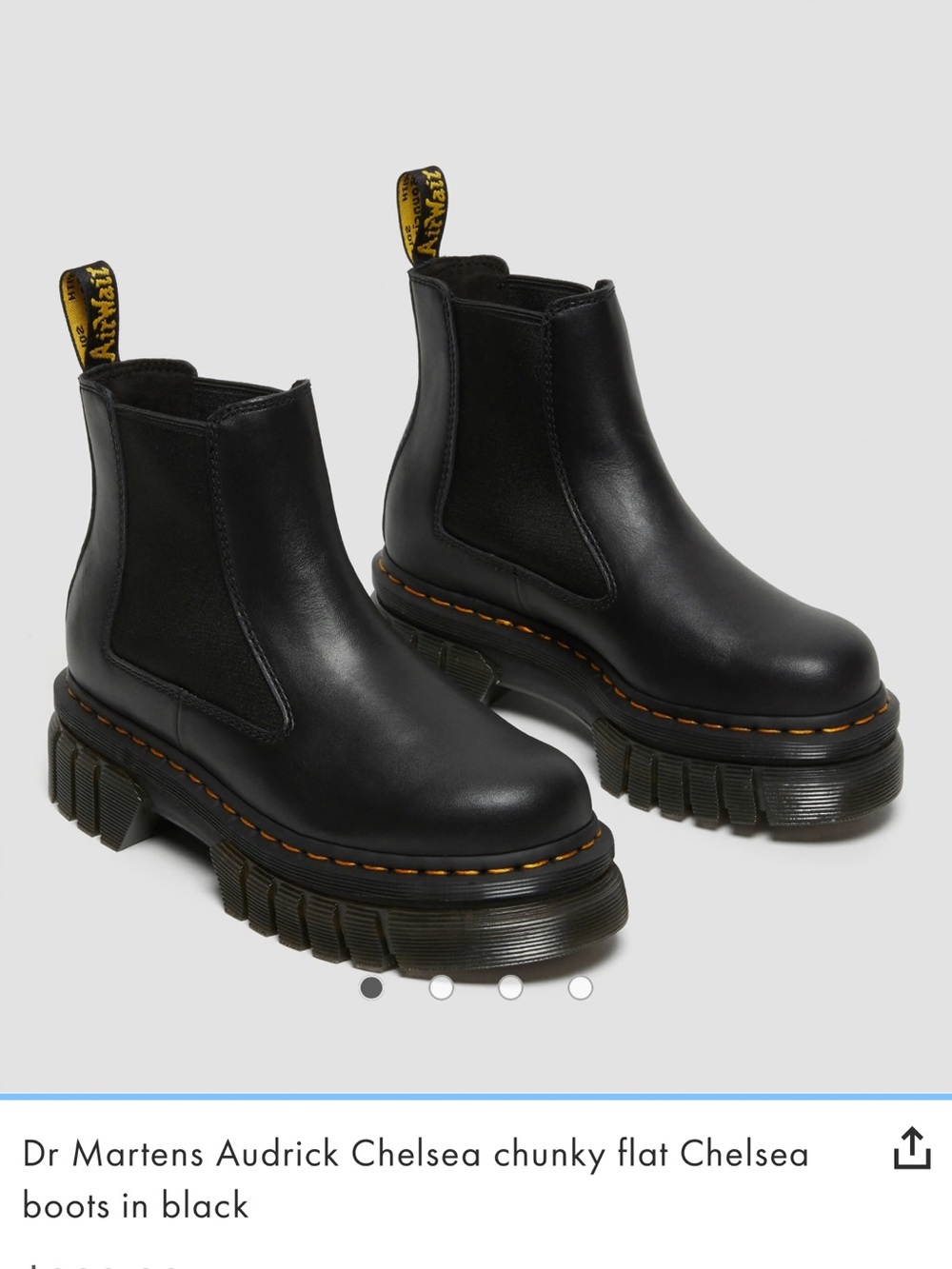 Dr. Martens Black Leather Chelsea Boots